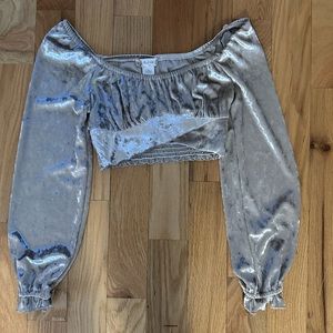 ALTARD STATE VELVET CROP TOP